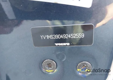 2009 Volvo S40 2.4I z USA, uszkodzony, nr VIN YV1MS390492452559